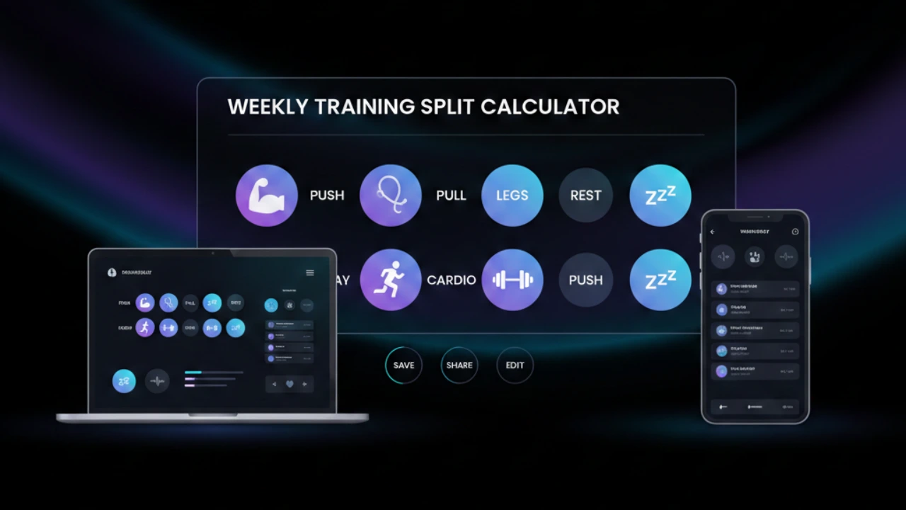 Read more about the article Weekly Training Split Calculator: Plan Your Workouts the Smart Way And Get Better Results
