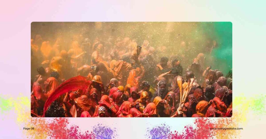 Holi 2026 fitness sale featuring protein powder deals with colorful Holi powder splash background.